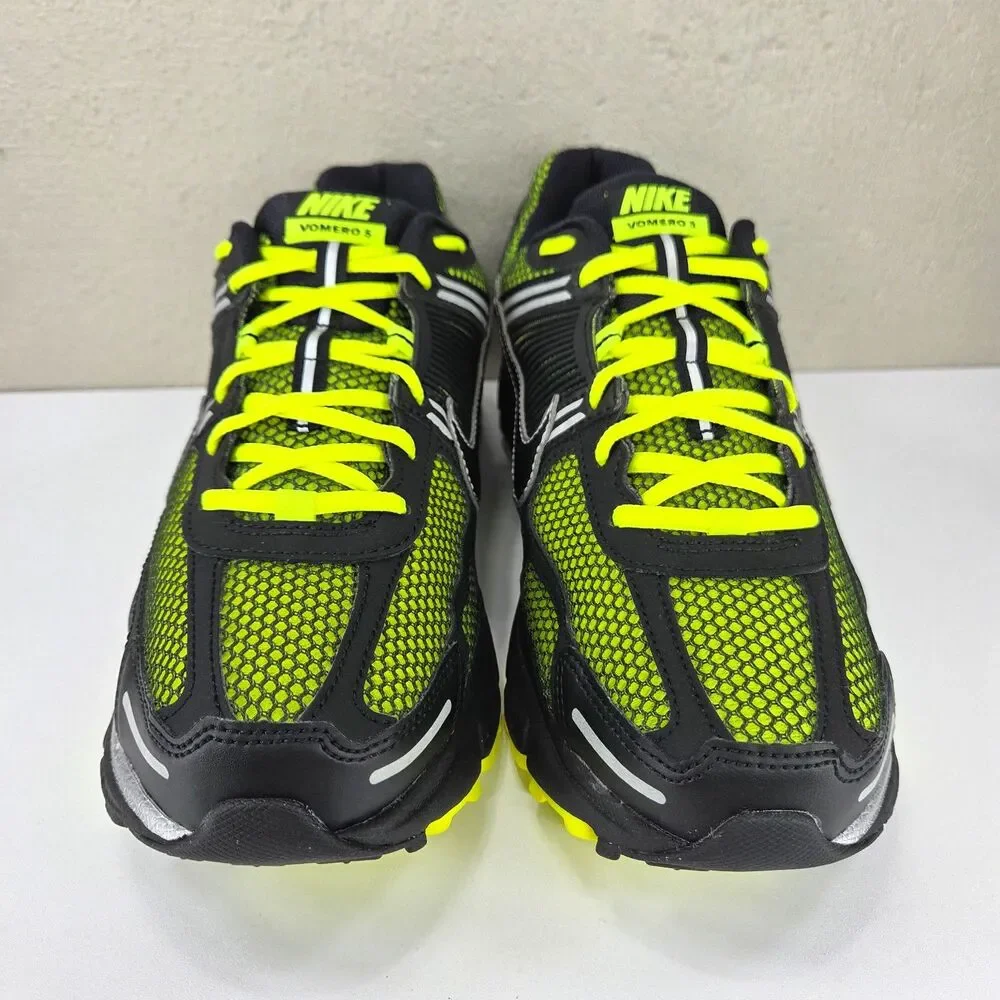 Nike Zoom Vomero 5 Lemon Venom Black Running Shoes FB9149-702 Sz 11